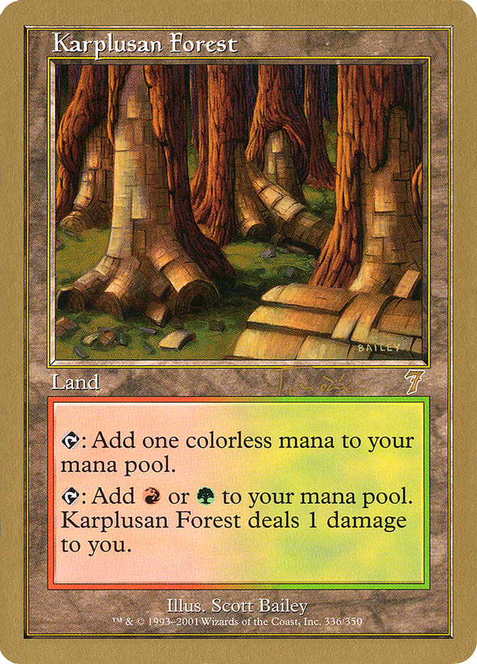 Karplusan Forest (Jan Tomcani) [World Championship Decks 2001] | Exor Games New Glasgow