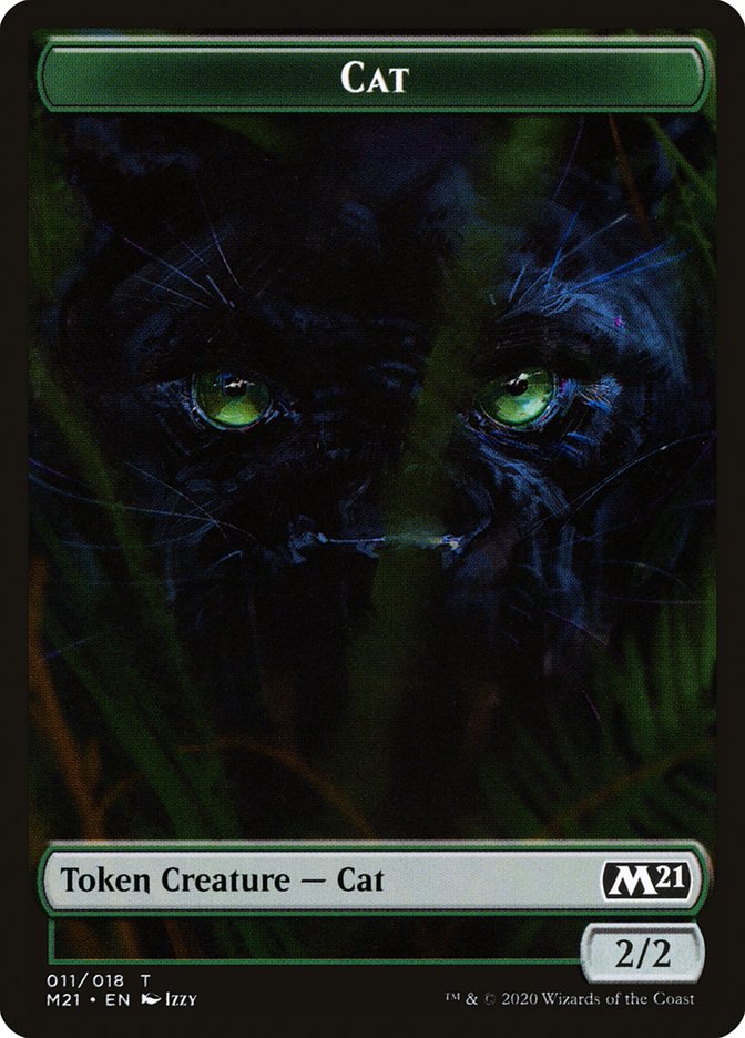 Cat (011/018) [Core Set 2021 Tokens] | Exor Games New Glasgow