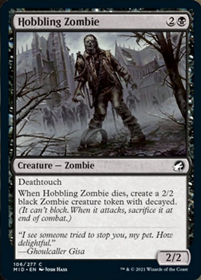 Hobbling Zombie [Innistrad: Midnight Hunt] | Exor Games New Glasgow