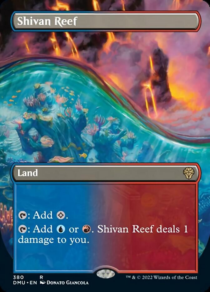 Shivan Reef (Borderless Alternate Art) [Dominaria United] | Exor Games New Glasgow