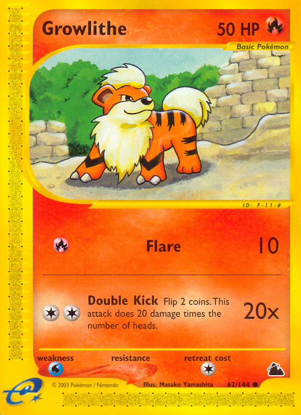 Growlithe (62/144) [Skyridge] | Exor Games New Glasgow