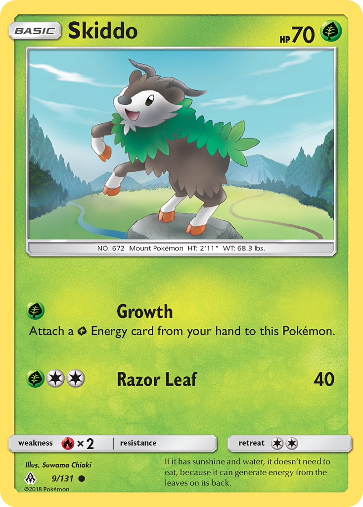 Skiddo (9/131) [Sun & Moon: Forbidden Light] | Exor Games New Glasgow