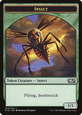 Insect Token (Deathtouch) [Magic 2015 Tokens] | Exor Games New Glasgow