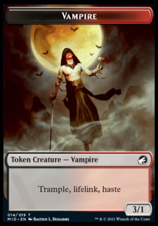 Vampire Token [Innistrad: Midnight Hunt Tokens] | Exor Games New Glasgow