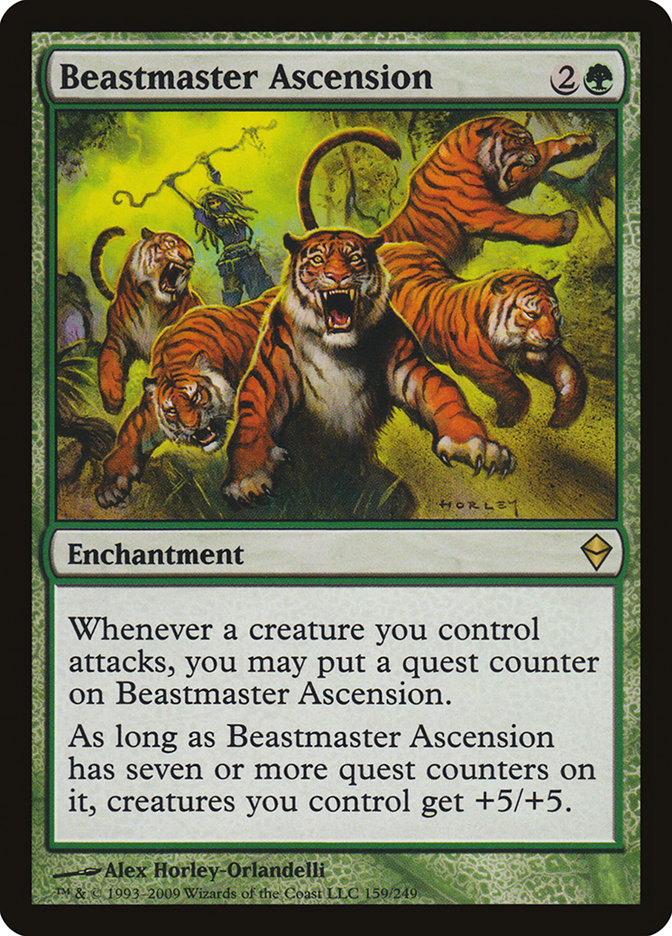 Beastmaster Ascension [Zendikar] | Exor Games New Glasgow