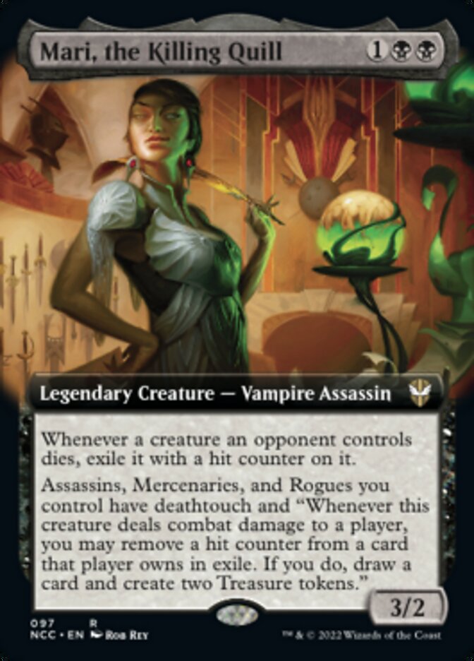 Mari, the Killing Quill (Extended Art) [Streets of New Capenna Commander] | Exor Games New Glasgow