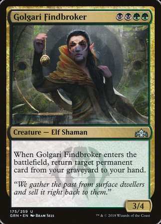 Golgari Findbroker [Guilds of Ravnica] | Exor Games New Glasgow