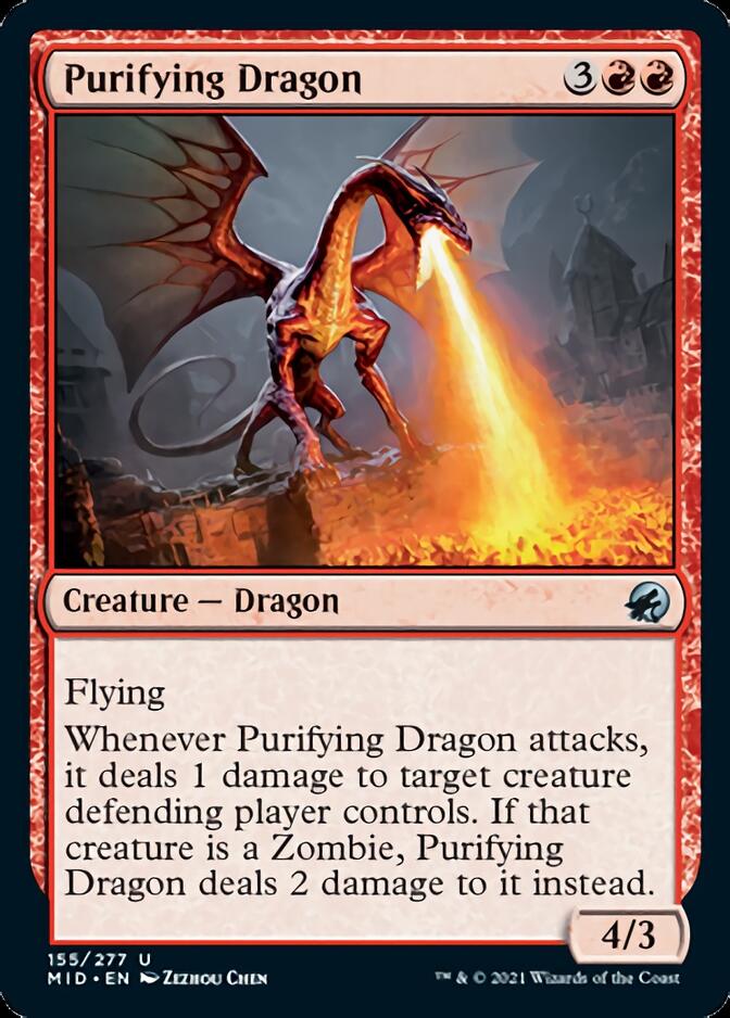 Purifying Dragon [Innistrad: Midnight Hunt] | Exor Games New Glasgow