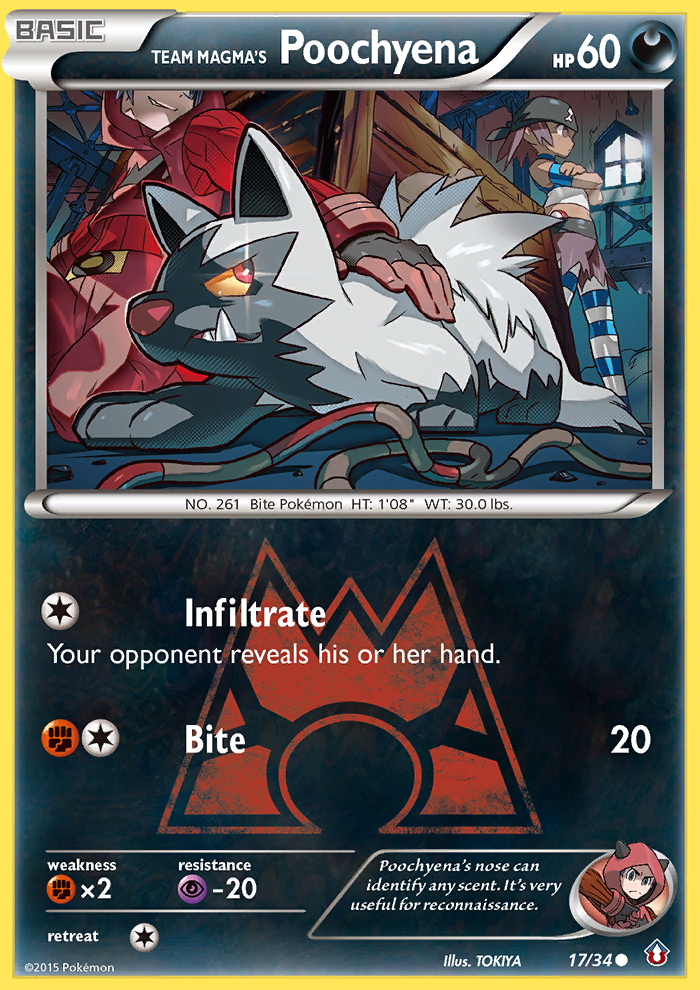 Team Magma's Poochyena (17/34) [XY: Double Crisis] | Exor Games New Glasgow