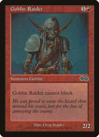 Goblin Raider [Urza's Saga] | Exor Games New Glasgow