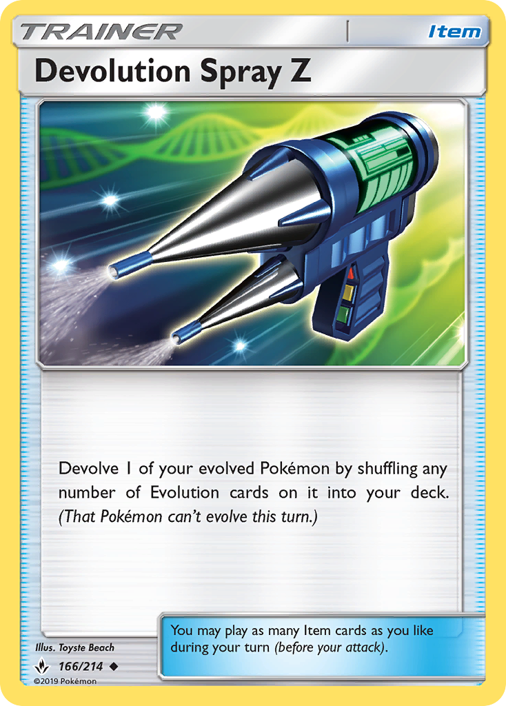 Devolution Spray Z (166/214) [Sun & Moon: Unbroken Bonds] | Exor Games New Glasgow