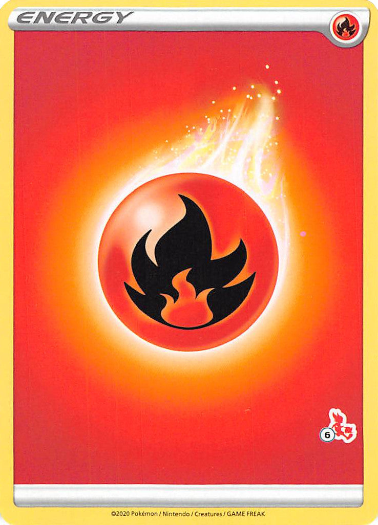 Fire Energy (Cinderace Stamp #6) [Battle Academy 2022] | Exor Games New Glasgow