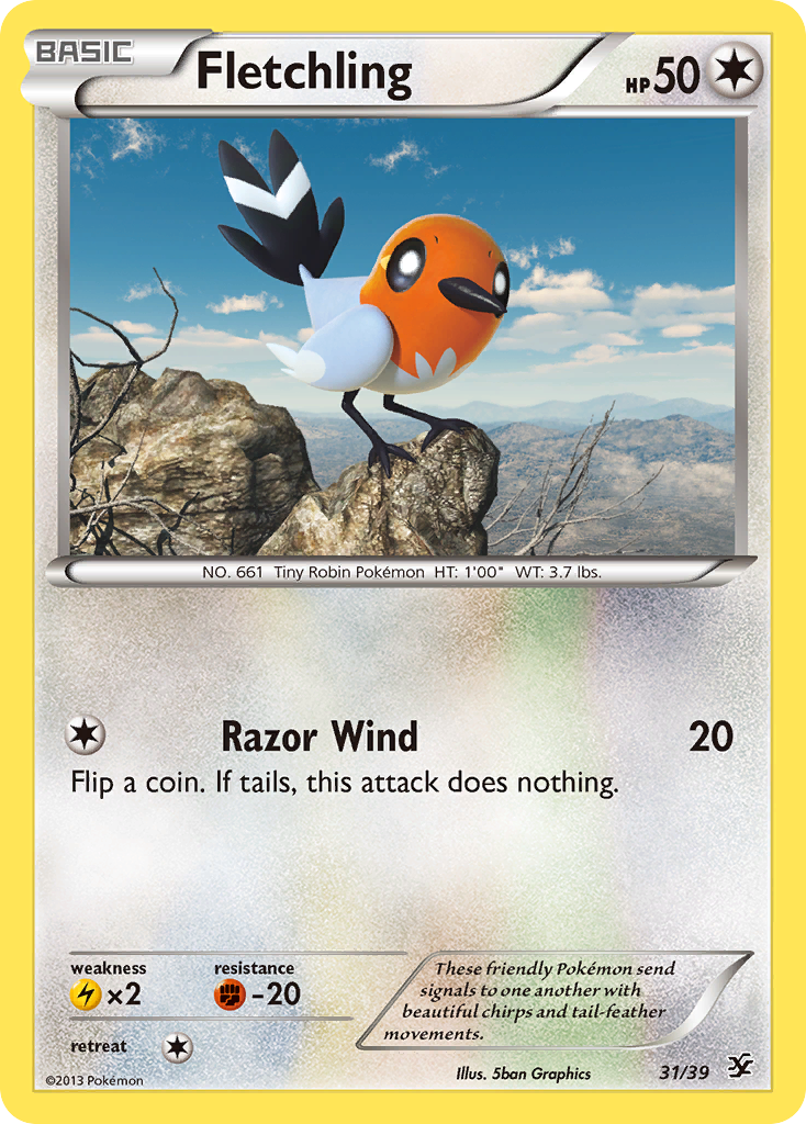 Fletchling (31/39) [XY: Kalos Starter Set] | Exor Games New Glasgow