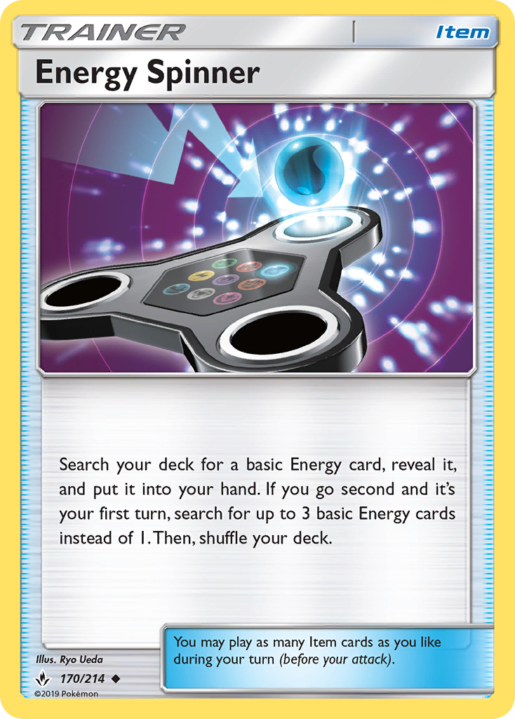 Energy Spinner (170/214) [Sun & Moon: Unbroken Bonds] | Exor Games New Glasgow