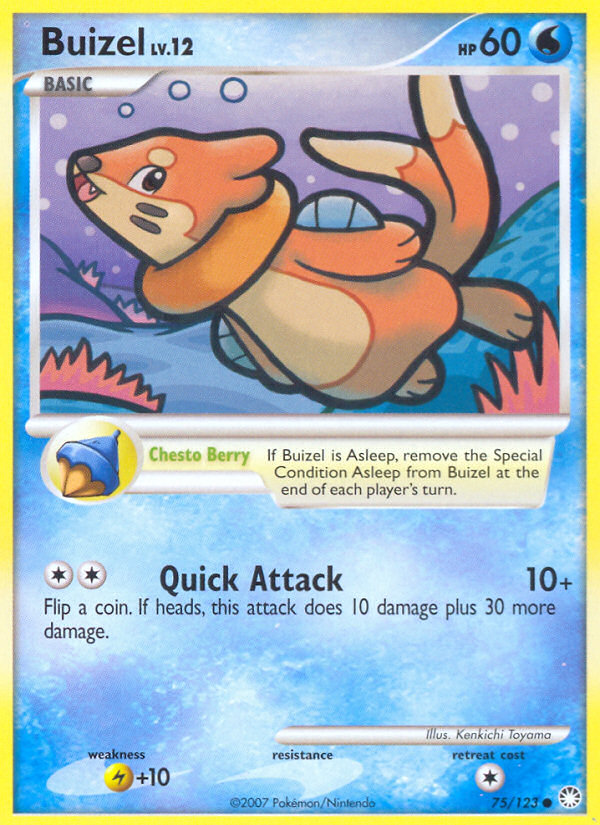 Buizel (75/123) [Diamond & Pearl: Mysterious Treasures] | Exor Games New Glasgow