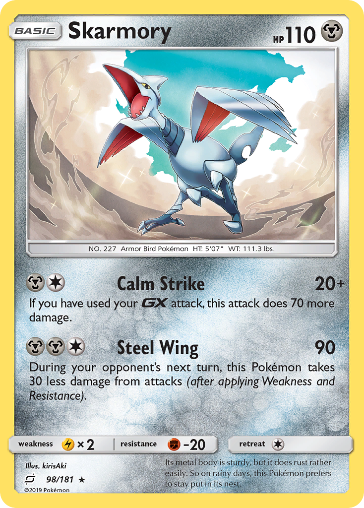 Skarmory (98/181) [Sun & Moon: Team Up] | Exor Games New Glasgow