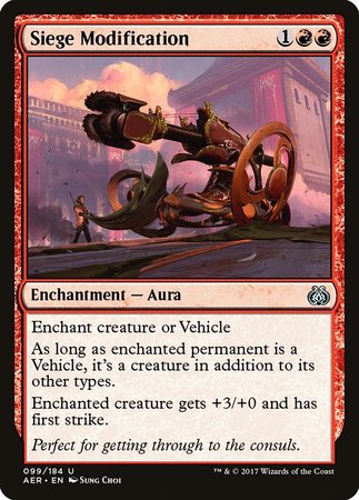 Siege Modification [Aether Revolt] | Exor Games New Glasgow