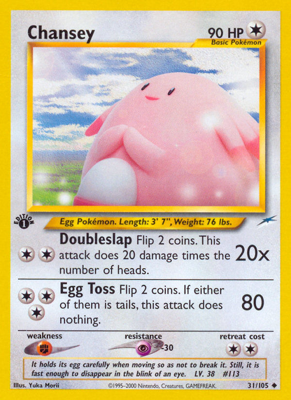 Chansey (31/105) [Neo Destiny 1st Edition] | Exor Games New Glasgow