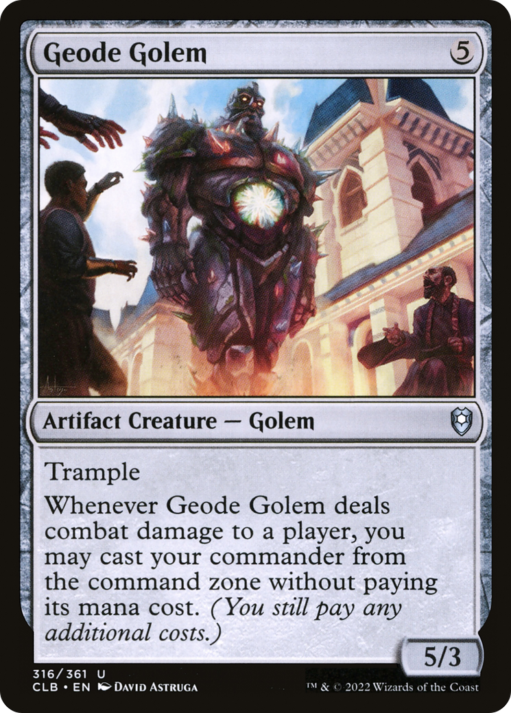 Geode Golem [Commander Legends: Battle for Baldur's Gate] | Exor Games New Glasgow