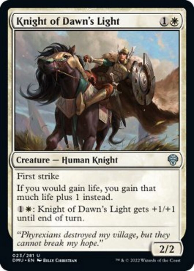 Knight of Dawn's Light [Dominaria United] | Exor Games New Glasgow