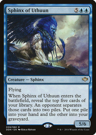 Sphinx of Uthuun [Duel Decks: Speed vs. Cunning] | Exor Games New Glasgow