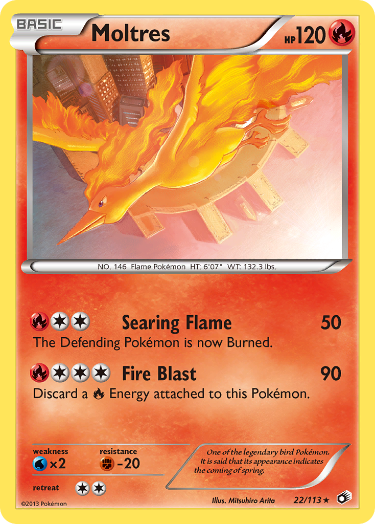 Moltres (22/113) [Black & White: Legendary Treasures] | Exor Games New Glasgow