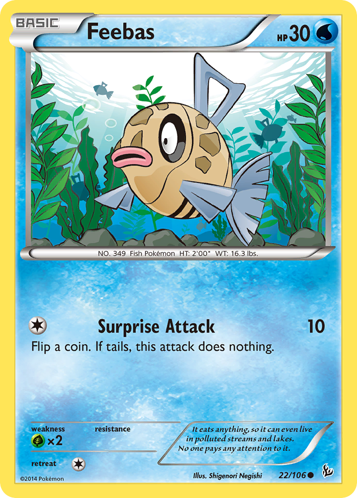 Feebas (22/106) [XY: Flashfire] | Exor Games New Glasgow