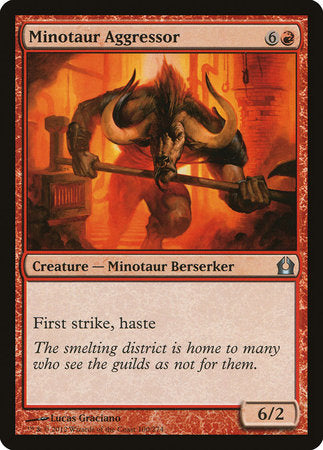 Minotaur Aggressor [Return to Ravnica] | Exor Games New Glasgow