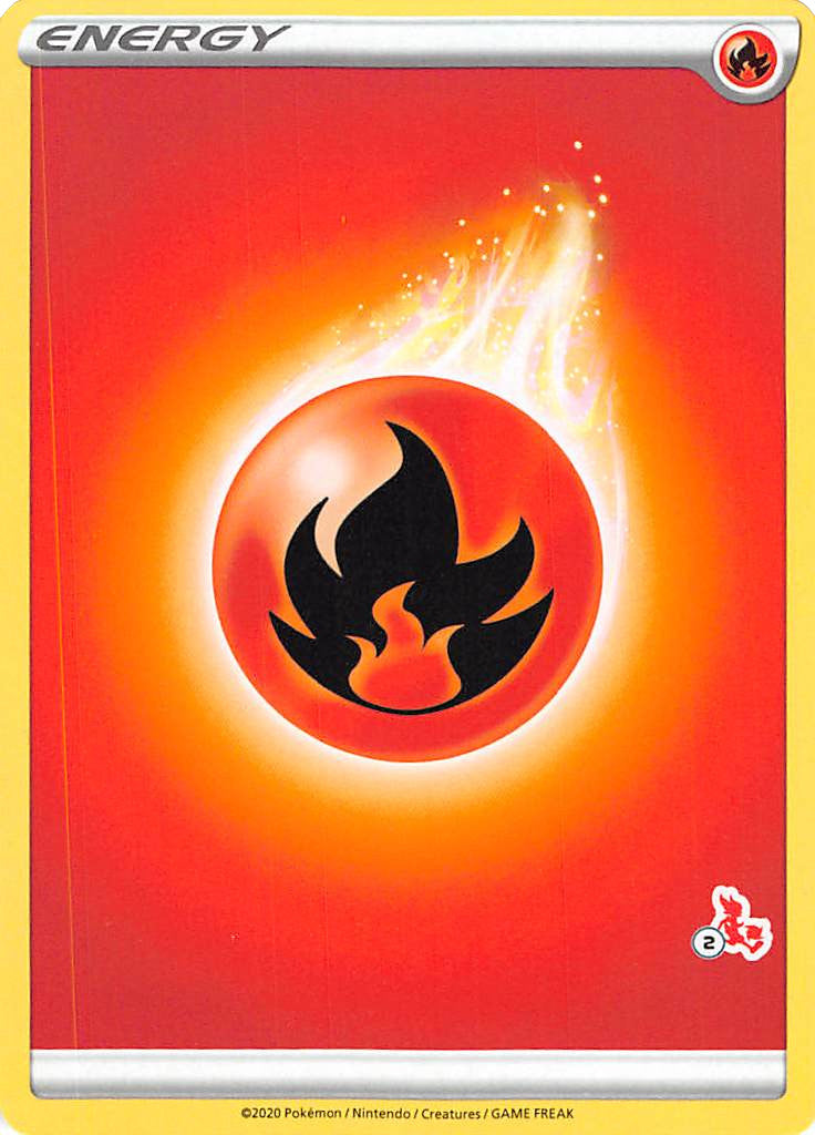 Fire Energy (Cinderace Stamp #2) [Battle Academy 2022] | Exor Games New Glasgow