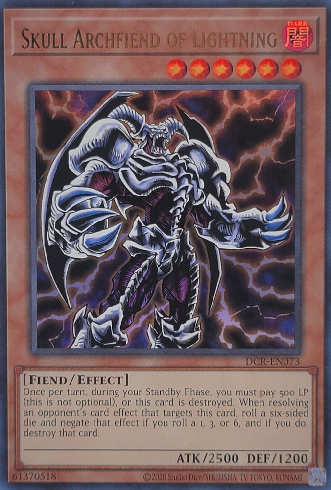 Skull Archfiend of Lightning (25th Anniversary) [DCR-EN073] Ultra Rare | Exor Games New Glasgow