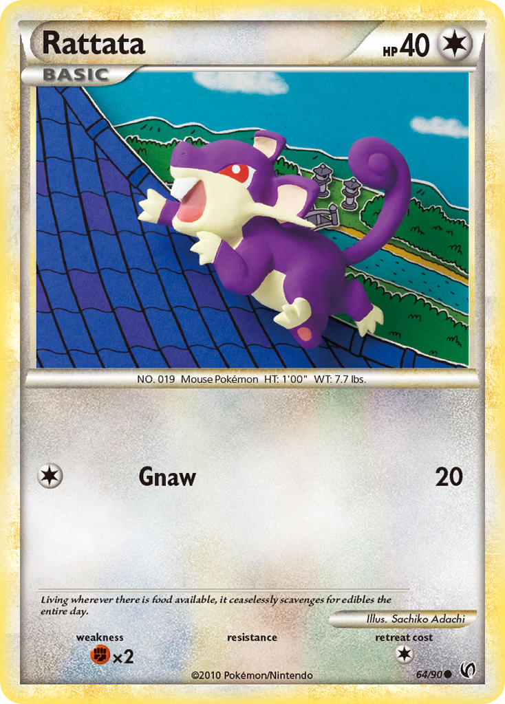 Rattata (64/90) [HeartGold & SoulSilver: Undaunted] | Exor Games New Glasgow