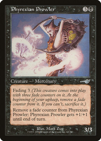 Phyrexian Prowler [Nemesis] | Exor Games New Glasgow