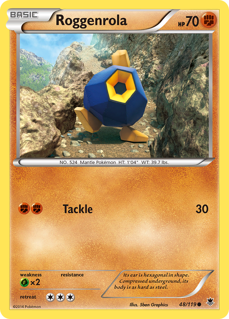 Roggenrola (48/119) [XY: Phantom Forces] | Exor Games New Glasgow