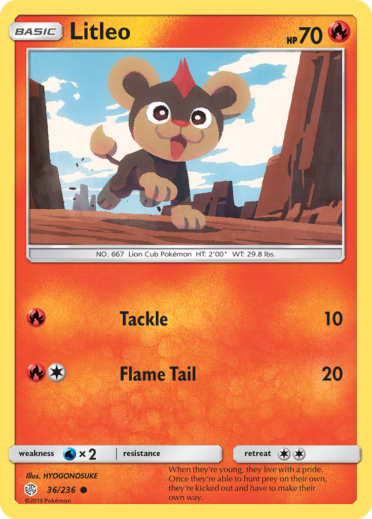 Litleo (36/236) [Sun & Moon: Cosmic Eclipse] | Exor Games New Glasgow