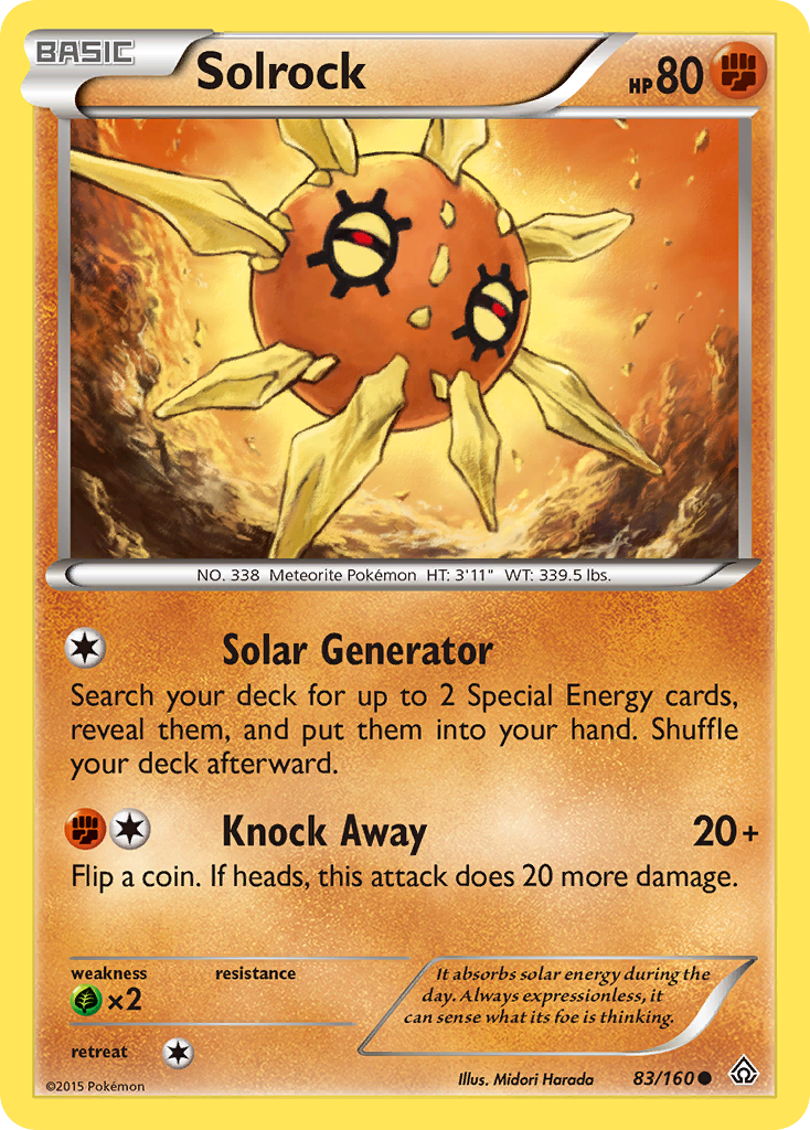 Solrock (83/160) [XY: Primal Clash] | Exor Games New Glasgow