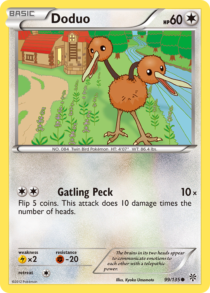 Doduo (99/135) [Black & White: Plasma Storm] | Exor Games New Glasgow