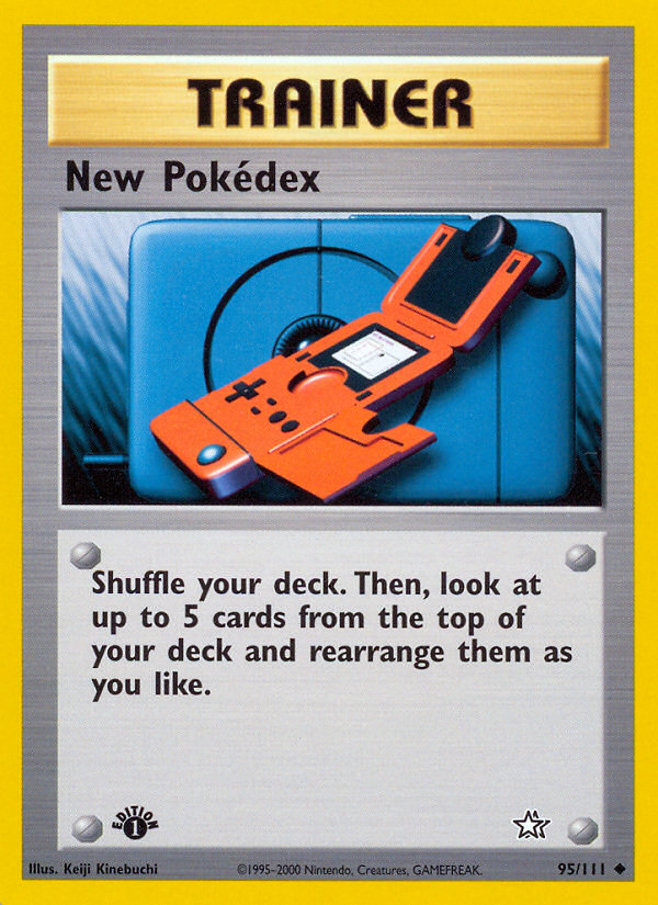 New Pokedex (95/111) [Neo Genesis 1st Edition] | Exor Games New Glasgow
