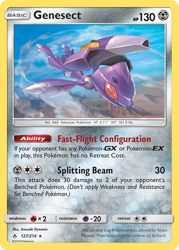 Genesect (127/214) [Sun & Moon: Unbroken Bonds] | Exor Games New Glasgow