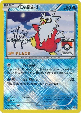 Delibird (38/149) (League Promo 3rd Place) [Black & White: Boundaries Crossed] | Exor Games New Glasgow