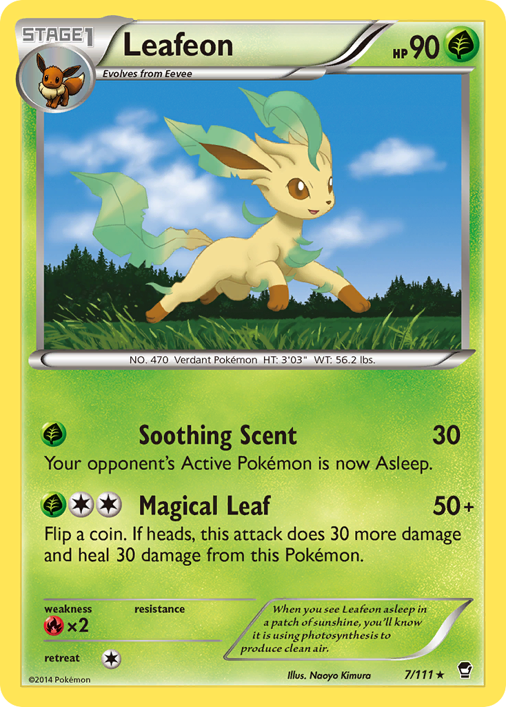 Leafeon (7/111) [XY: Furious Fists] | Exor Games New Glasgow