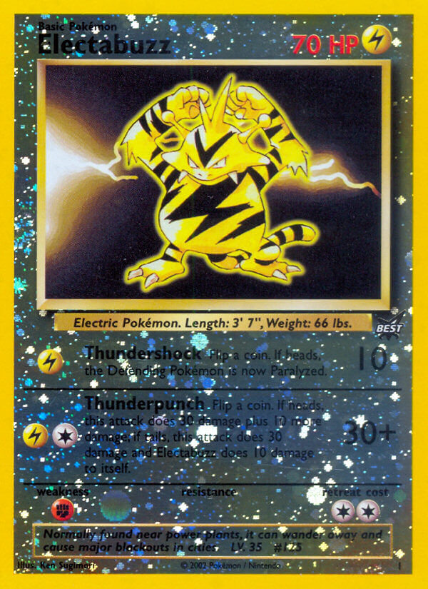 Electabuzz (1) [Best of Promos] | Exor Games New Glasgow