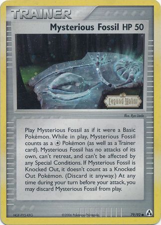 Mysterious Fossil (79/92) (Stamped) [EX: Legend Maker] | Exor Games New Glasgow