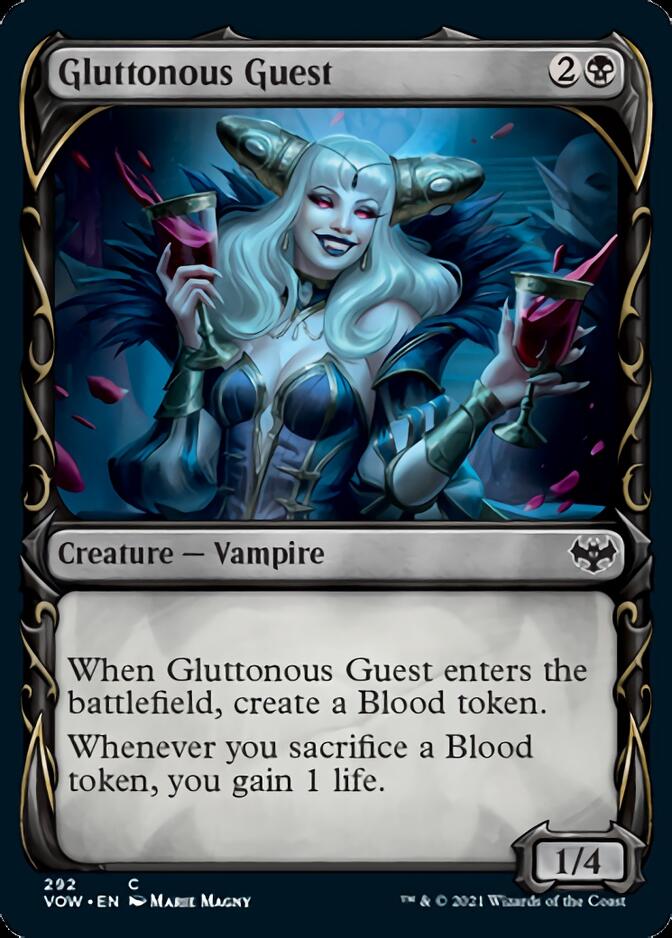 Gluttonous Guest (Showcase Fang Frame) [Innistrad: Crimson Vow] | Exor Games New Glasgow