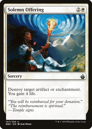 Solemn Offering [Battlebond] | Exor Games New Glasgow