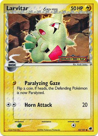 Larvitar (52/101) (Delta Species) (Stamped) [EX: Dragon Frontiers] | Exor Games New Glasgow