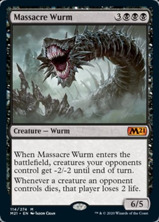 Massacre Wurm [Core Set 2021] | Exor Games New Glasgow