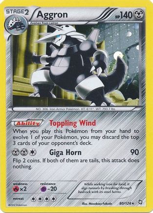 Aggron (80/124) (Cosmos Holo) [Black & White: Dragons Exalted] | Exor Games New Glasgow