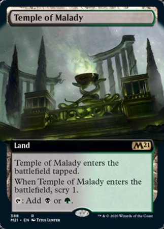 Temple of Malady (Extended Art) [Core Set 2021] | Exor Games New Glasgow