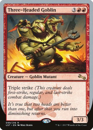Three-Headed Goblin [Unstable] | Exor Games New Glasgow