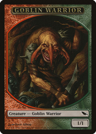 Goblin Warrior Token (Red/Green) [Shadowmoor Tokens] | Exor Games New Glasgow